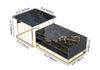 Abide Living Lounge Dining Room Nesting Coffee Center Table (Set of 2)