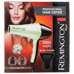 Remington Professional Hair Dryer | Model D-6006 | Ionic Technology | Multiple Heat & Speed Settings | Cool Shot | Concentrator & Diffuser | 5000W