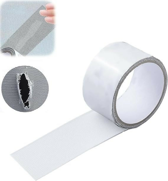 Window Screen Net Repair Tape – Strong Adhesive Mesh Tape for Door & Window Screen Repair, Easy Fix for Holes and Tears | 2 Meter