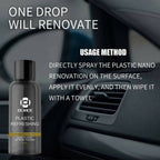 Ouhue Nano Coating for Car Plastic – Interior & Exterior Plastic Restorer for Long-Lasting Shine & Protection
