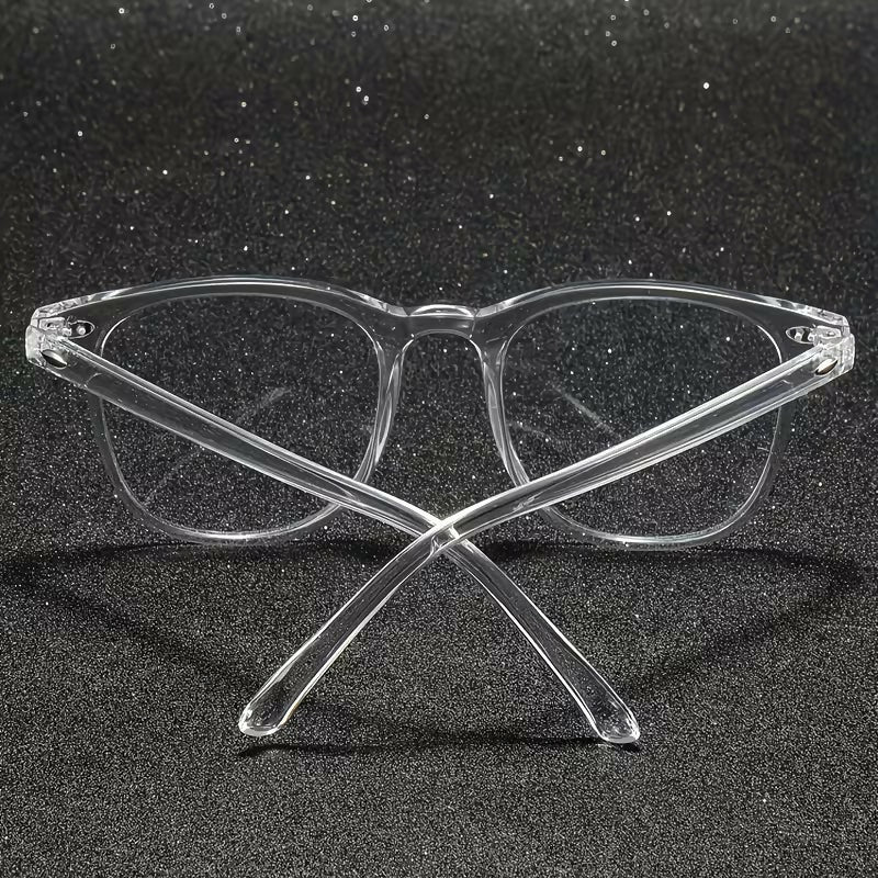 Transparent UV400 Blue Light Blocking Glasses for Men & Women | Clear Lens Computer & Mobile Eyewear | Stylish Unisex Frame with Protective Glasses Box