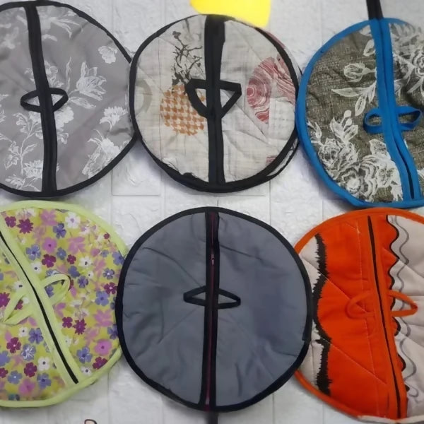 Roti Zipper Bag | Reusable Airtight & Insulated Storage Bag | Keeps Chapati Fresh, Soft & Warm | Random Design