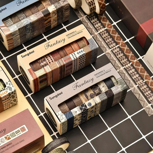 Tape, Songdao Fantasy Washi, Decorative Masking Tape for Crafts - Set 10 Rolls
