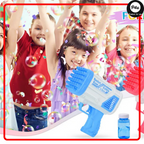Bazooka Bubble Gun – 36-Hole Electric Bubble Blaster with Lights for Kids
