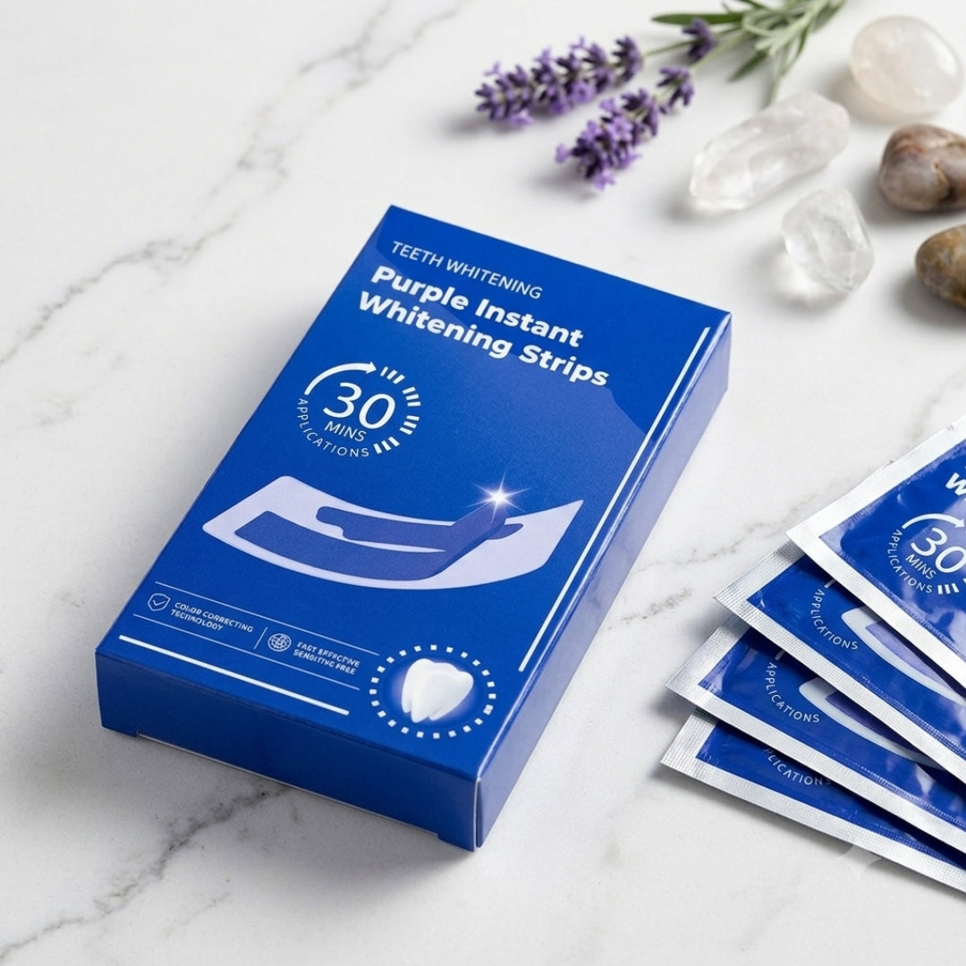 Teeth Whitening Strips for Stain Removal & Brighter Smile