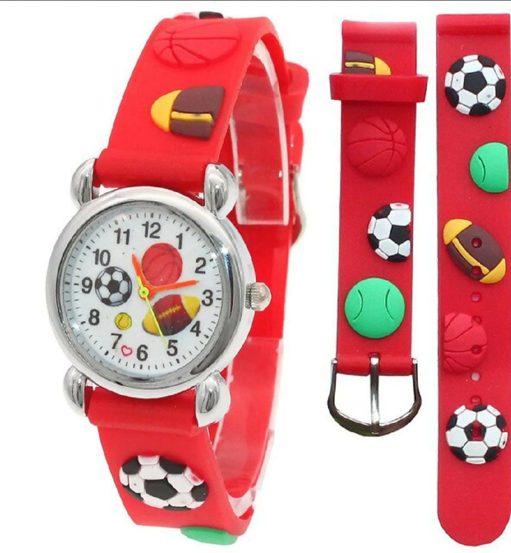 Cute Football Cartoon Kids Watch
