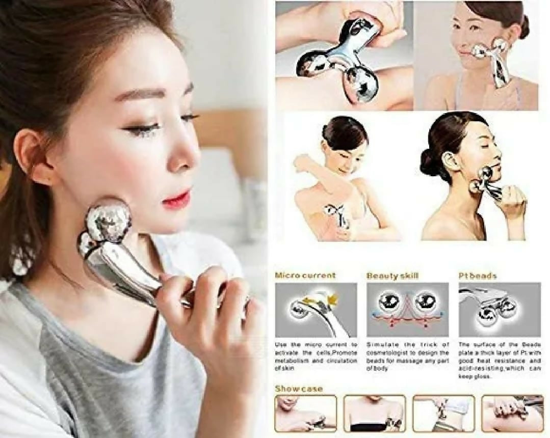 3D Face Massager Roller – Y Shape Facial Contouring Roller for Face Lift, Puffiness Reduction & Skin Tightening