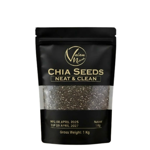 Valam Naturals Chia Seeds, 100% Pure, Clean & Nutrient-Rich Superfood - 250mg