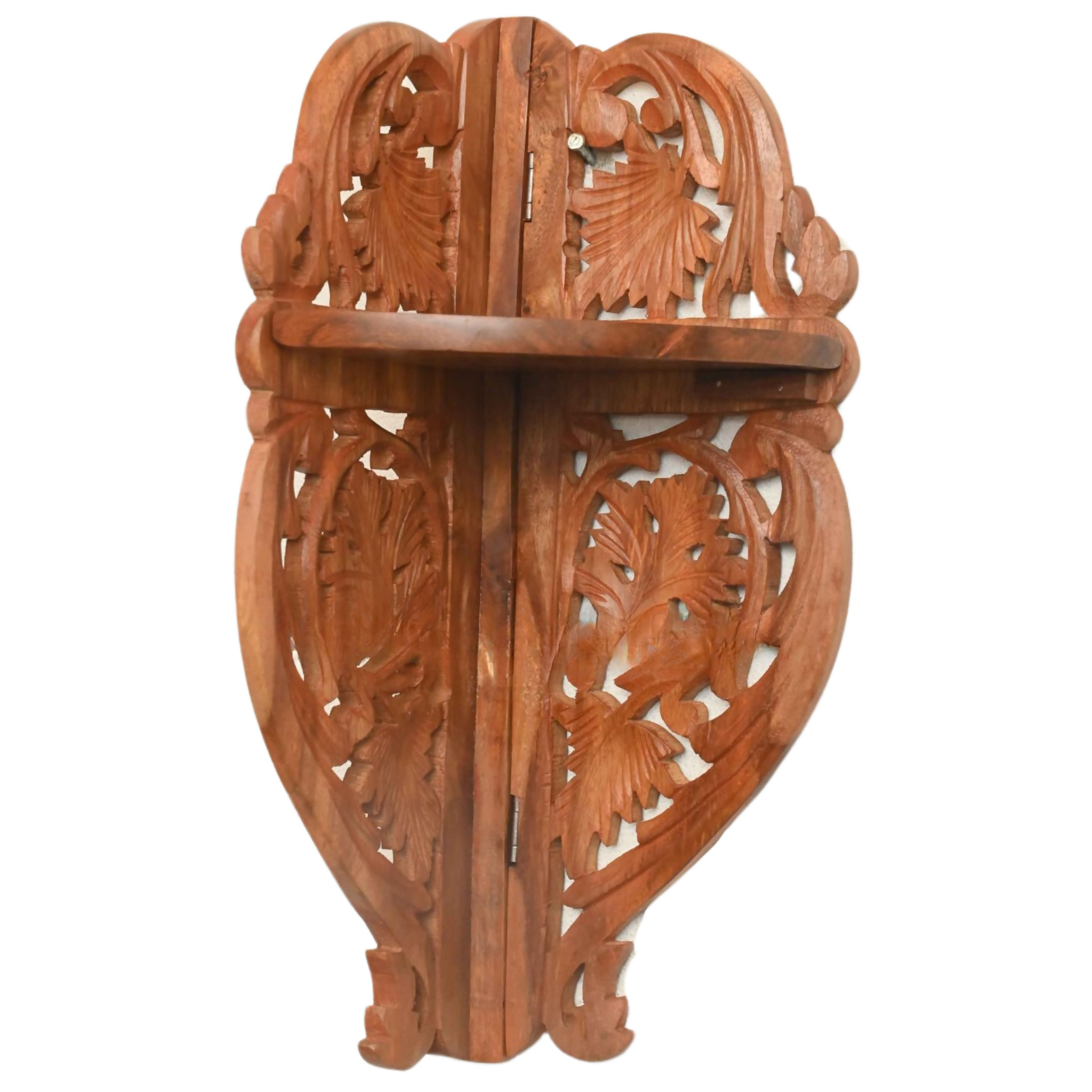 Wooden Wall Shelf Corner