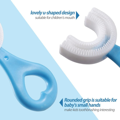 Toothbrush,360 Degree U Shaped Silicone for Kids