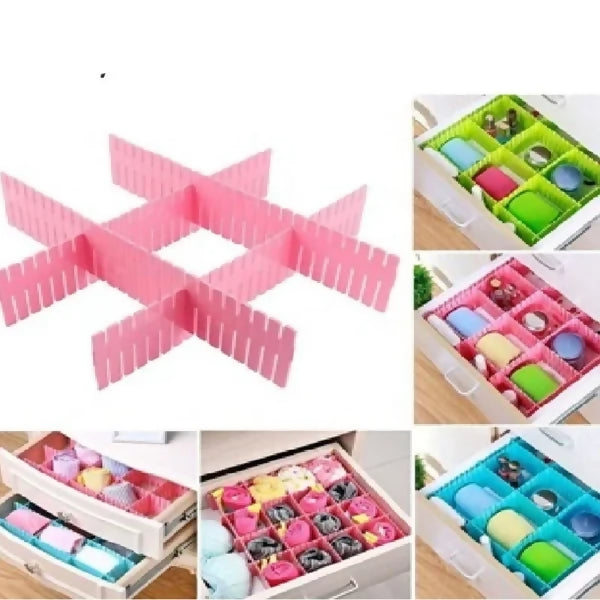 yu350/87Keep your drawers clean, neat, and perfectly organized with this Drawer Organizer Board Storage Box (4 Pieces Set). Designed to help you divide drawers into customized sections, these adjustable clapboard dividers make organizing household essenti