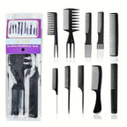 10 Pcs Professional Hair Styling Comb Set | Barber & Salon Hairdressing Combs Kit