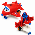 Transforming Aeroplane Friction, Quick Change Action Toy for Kids