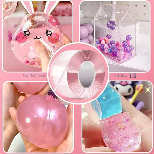 Nano Bubble Tape, DIY Craft Sticky Tape Toy for Kids
