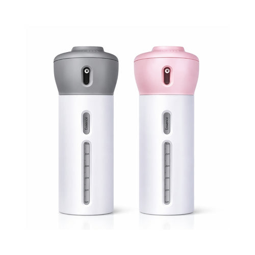 Travel Bottles, Portable 4 Compartment Refillable for Shampoo and Lotion