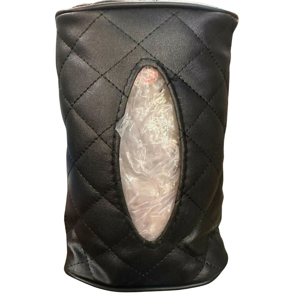 Leather Car Napkin Holder, Premium PU Leather, Car Interior Organizer
