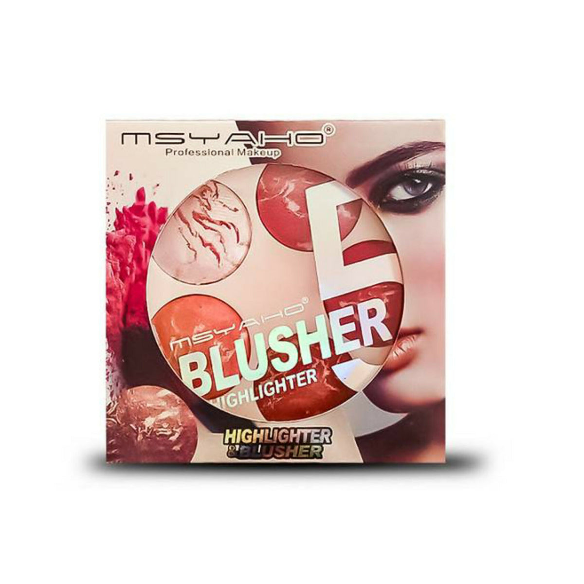 5-in-1 MSYAHO Professional Makeup Palette – 3D Highlighter, Blusher, Contour, Bronzer & Illuminator