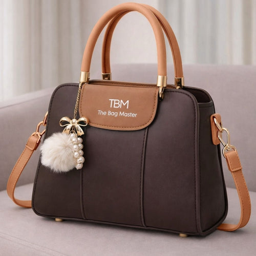 Two-tone handbag for women