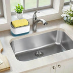 New Soap Pump Dispenser with Sponge | 2-in-1 Kitchen Dishwashing Liquid Dispenser & Sponge Holder for Easy Cleaning