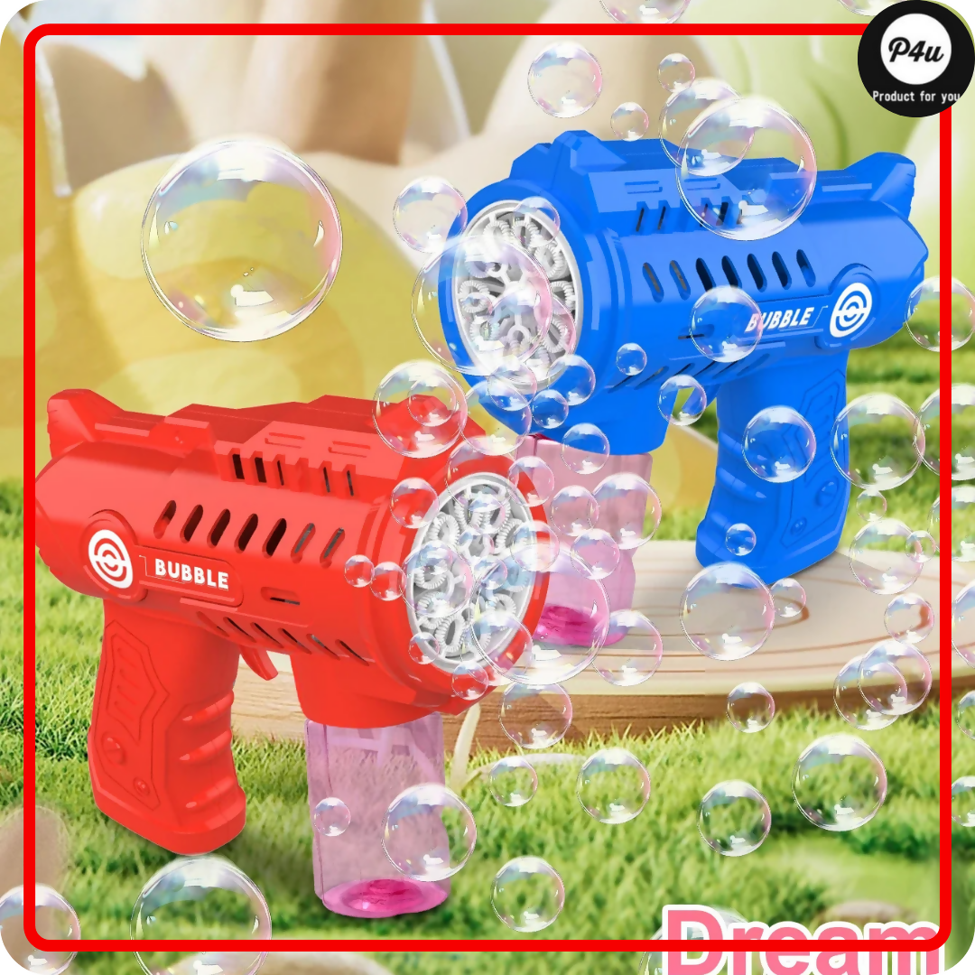 Bazooka Bubble Gun – 36-Hole Electric Bubble Blaster with Lights for Kids