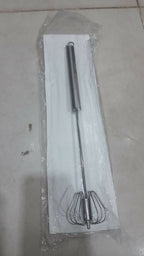 Hand Pressure Semi-Automatic Egg Beater Kitchen Accessories Tools Self Turning Cream Utensils Whisk Manual Mixer (30.5x6.5cm)