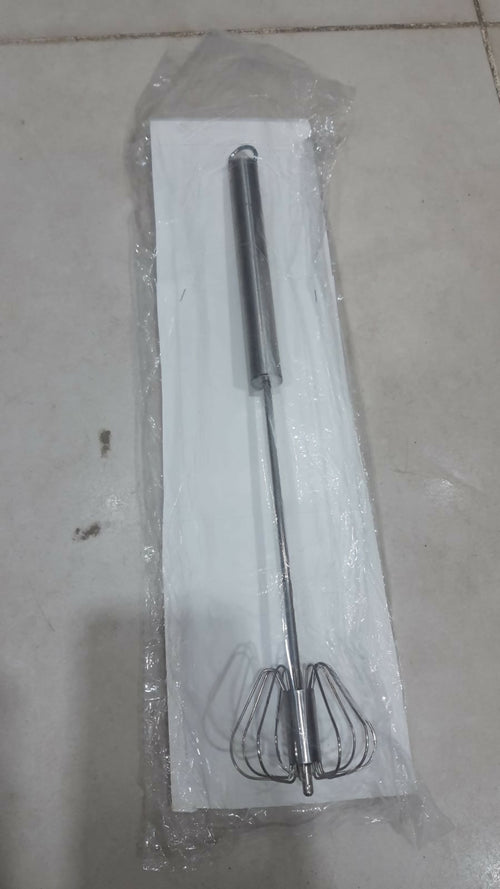 Hand Pressure Semi-Automatic Egg Beater Kitchen Accessories Tools Self Turning Cream Utensils Whisk Manual Mixer (30.5x6.5cm)