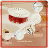 2-in-1 Drainer & Strainer Basket, Foldable Washing Bowl