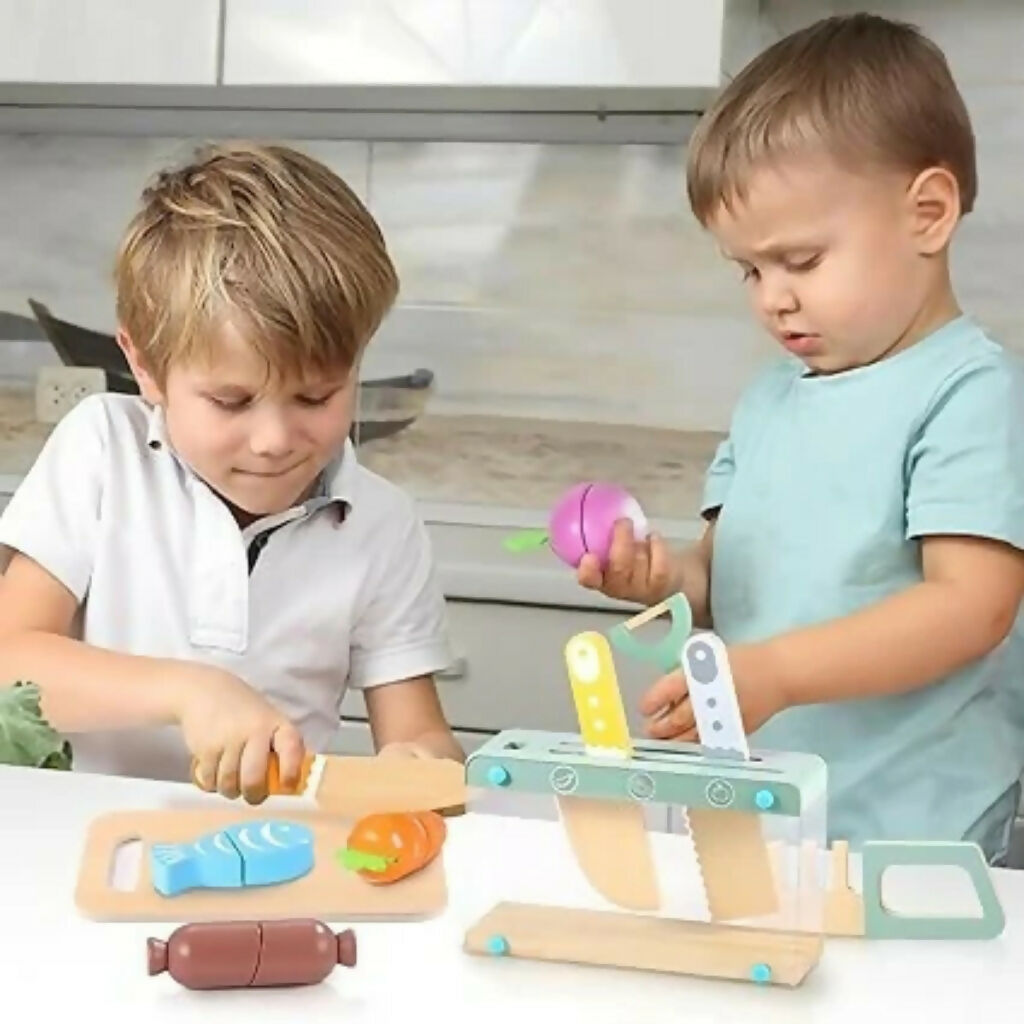 Wooden Kids Play Kitchen Set