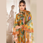 Unstitched Suit, Unique M.Prints on Pure Lawn, for Women