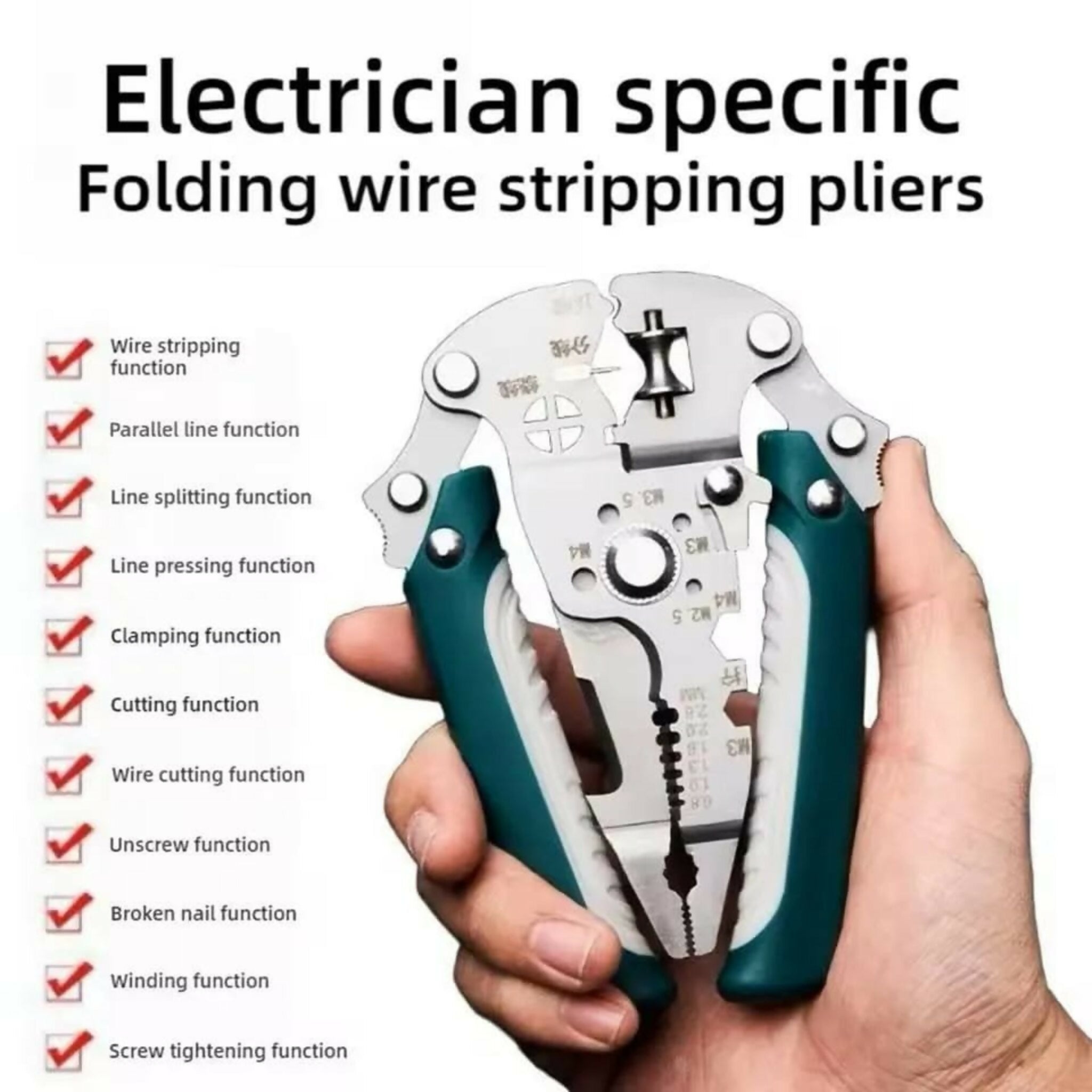 16 In 1 Plier Durable Strong Reliable Multi Functional Compact