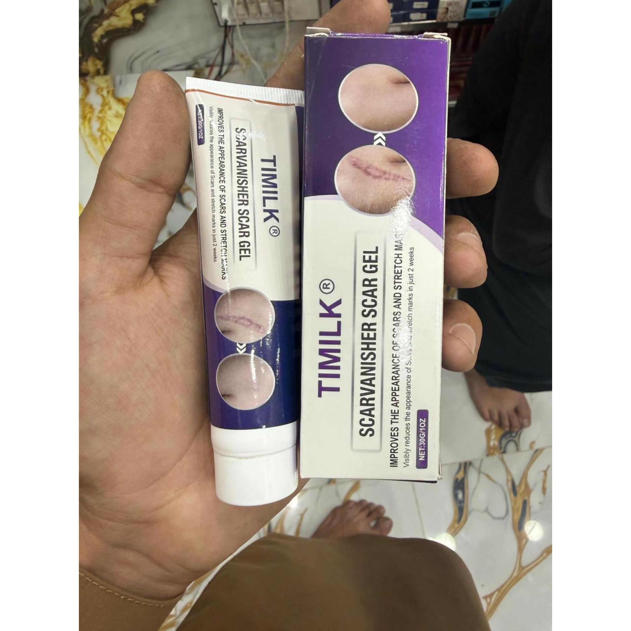 TIMILK Advanced Scarvanisher Gel | Fast-Acting Scar & Stretch Mark Reduction | 30g