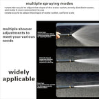 Adjustable Water Spray Nozzle – Durable Plastic Garden Hose Sprayer (Black, 1 Pc)