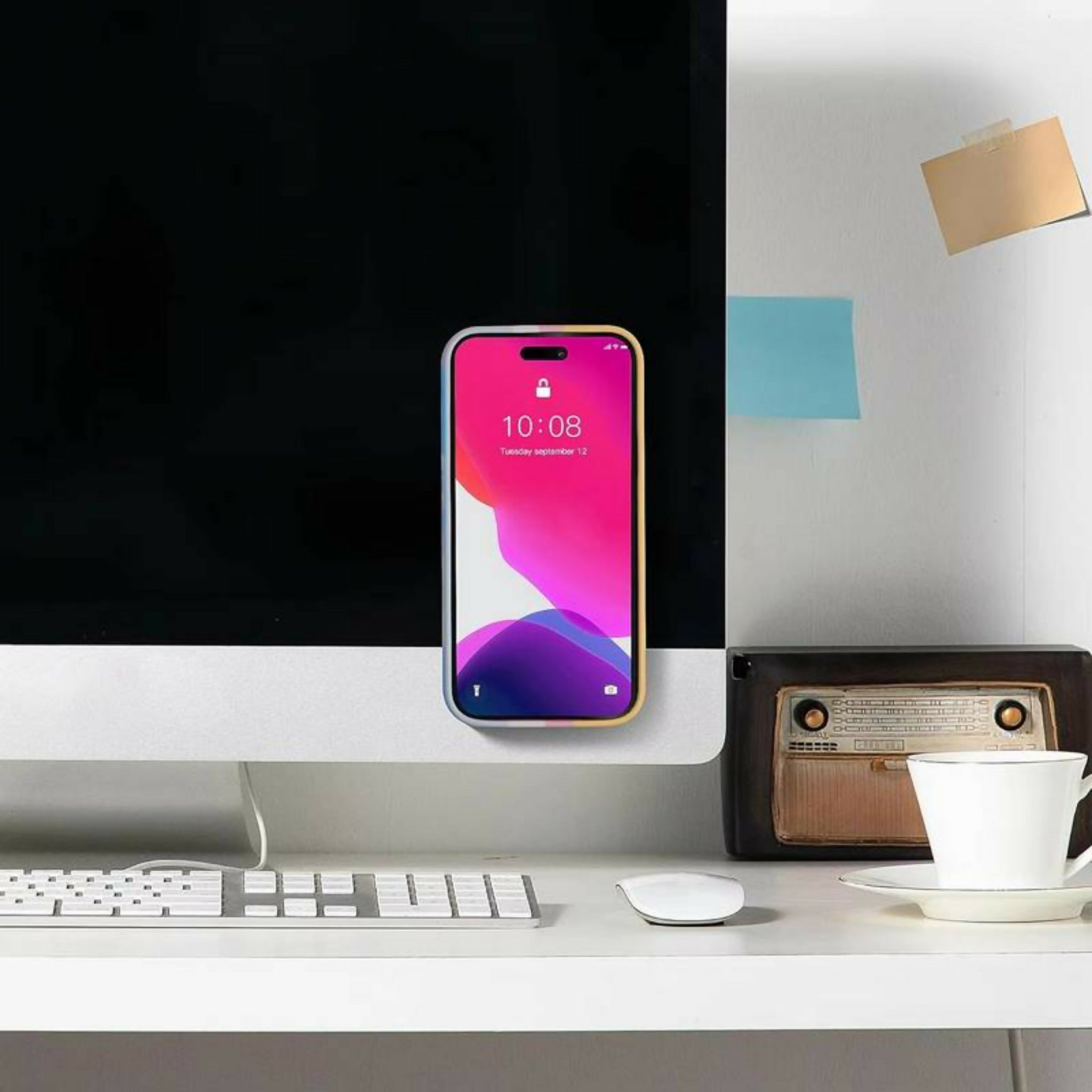 Mobile Bubble Grip Silicone Suction Phone Holder – Strong Hands-Free Mount