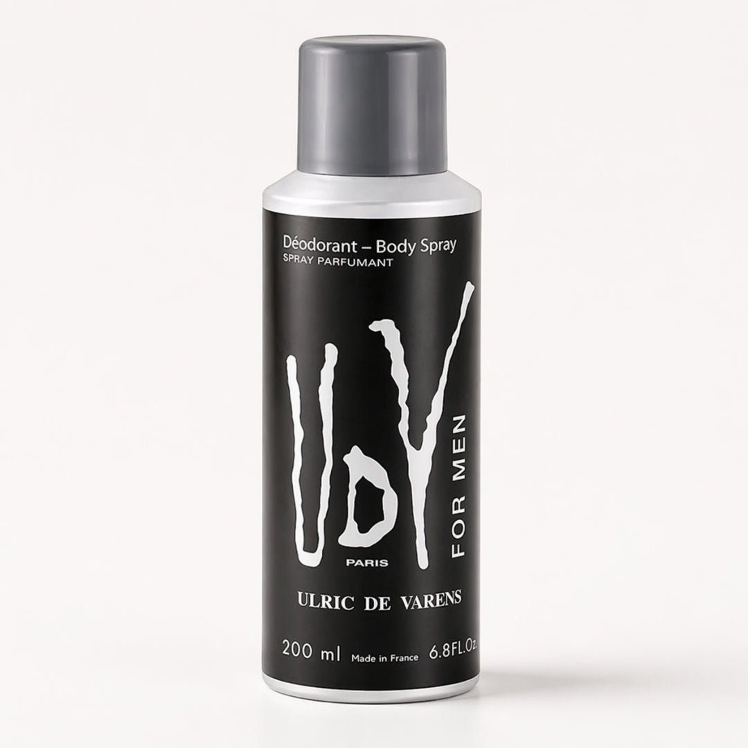Ulric De Varens Body Spray, Woody Musky Long Lasting Scent - 200ml
