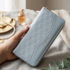 Unggi Wallet Stylish Zip Around Wallet Gray for Women