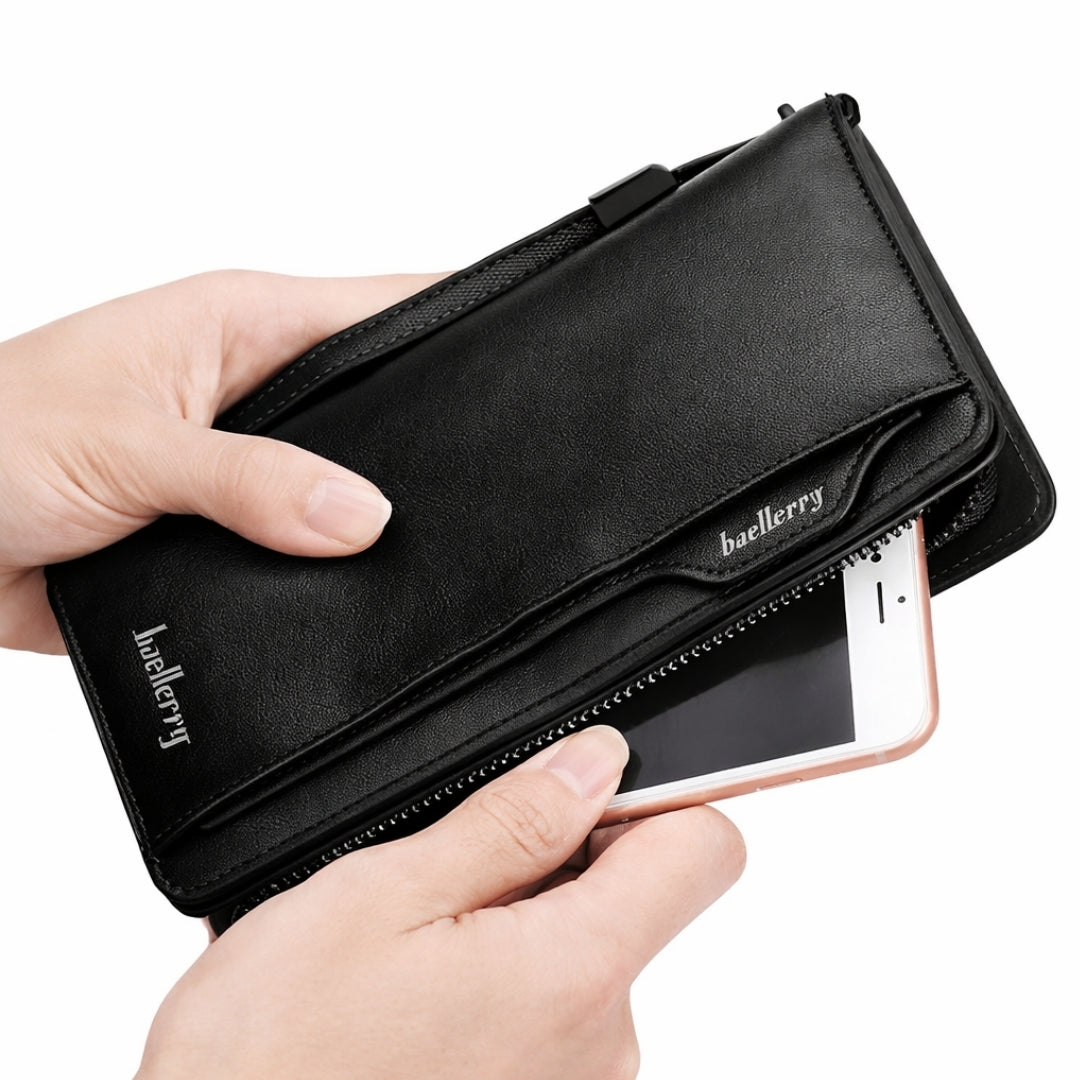 Unisex Long Wallet with Mobile Compartment