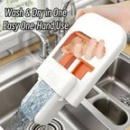 Foldable Mini Mop | Portable Desktop Wet & Dry Cleaning Mop | Self‑Squeezing