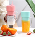 Professional Mini Juicer – Portable Blender & Smoothie Maker with Built-In Straw