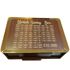 Umrah Saving Box, Premium Wooden Design, Lockable Money Box