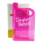 Pink Ultra Slim Notebook Style Water Bottle 380ml | Portable Memo Bottle for Travel, School & OfficePink Ultra Slim Notebook Style Water Bottle 380ml | Portable Memo Bottle for Travel, School & Office