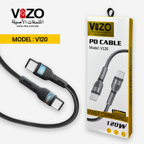 Data Cable, Vizo V120 PD Fast Charging and Type C to Type C for Phone