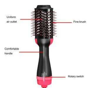 in‑1 Hair Dryer with Comb, Hair Straightener & Curler for Easy Styling
