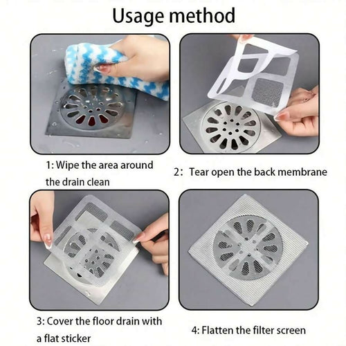 10 Pcs Multifunctional Net Sticker Drainer – Perfect for Bathroom, Kitchen & More