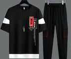 Men's Black Graphic Track Suit Micro Interlock Pakistan