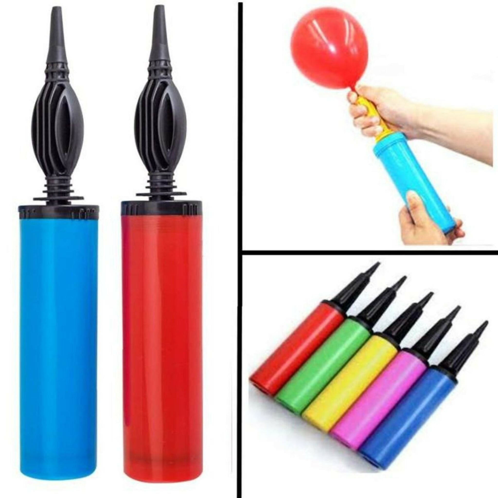 1Pc Air Inflator Portable Hand Held Birthday Party Balloon Pump (Random Colour)