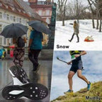 5 Studs Anti Skid Ice Snow Camping Walking Shoes Winter Safety Boots
