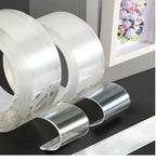 Double Sided Tape for Walls Heavy Duty Removable Mounting Tape Strong Adhesive Washable and Reusable Tape Wall Tape for Picture Photo Carpet Decoration Poster Tape Roll