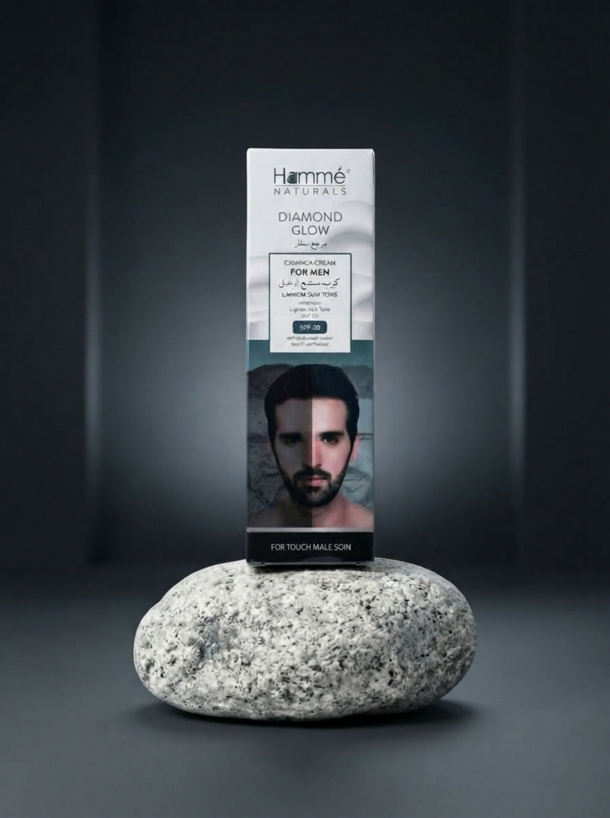 Hamme Naturals Diamond Glow Cream For Men SPF 30 Brightening Daily Facial Care - 50g