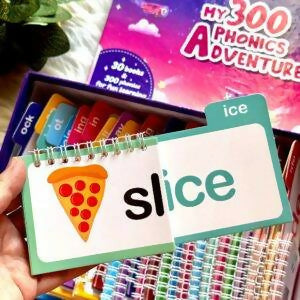 30 Read And Rhyme Flip Books Phonics Learning Set With 300 Words For Kids