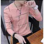 Men’s Pink Cotton Full Sleeve T-Shirt